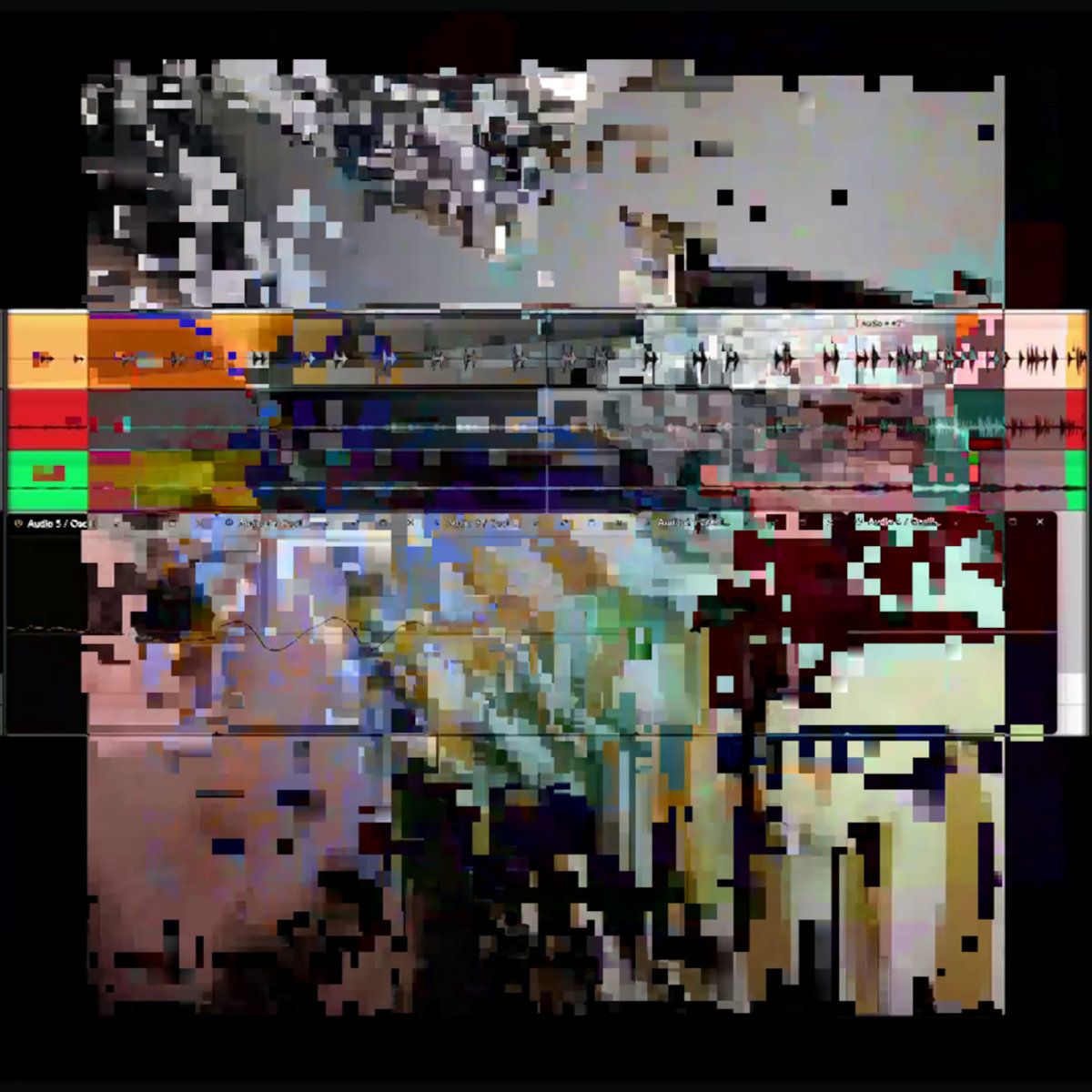 digital amalgamation of personal selfies