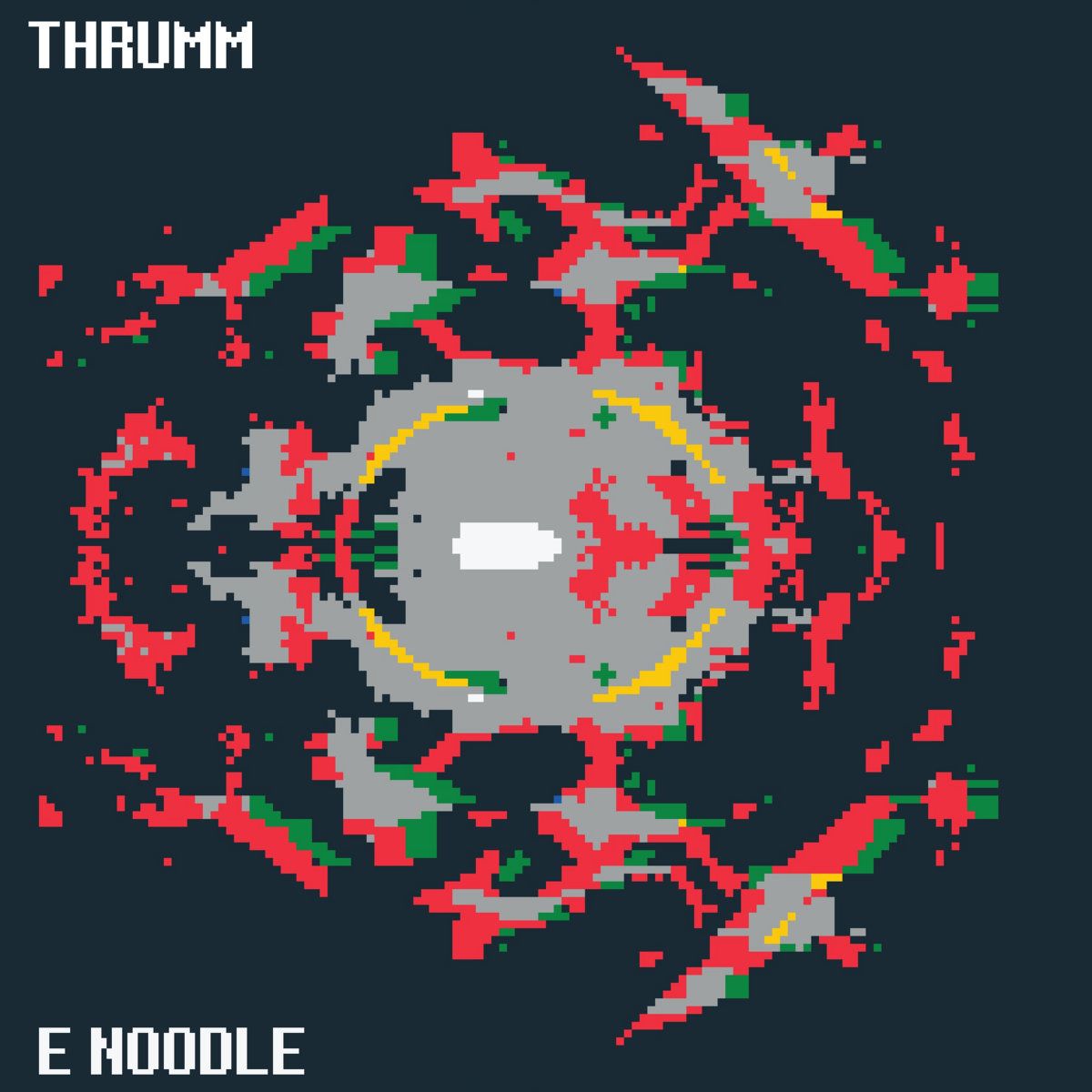 abstract concentric broken circles